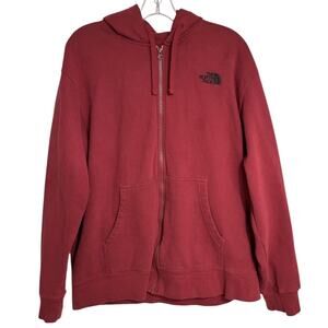 The North Face Men’s Half Dome Full Zip Hoodie XL Red Classic Cotton Heavyweight